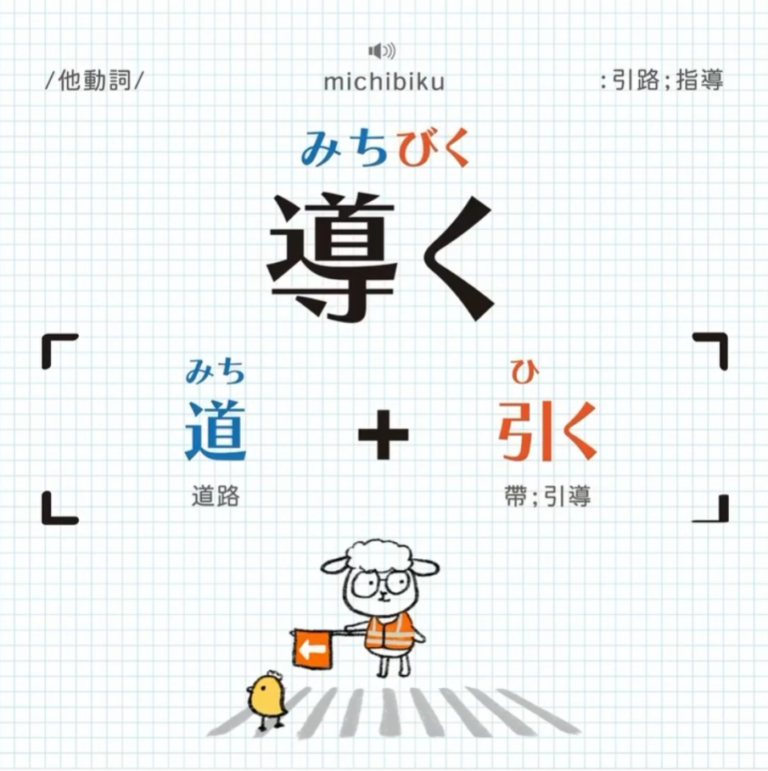 『導く』＝道＋引く｜拆解日文單字③